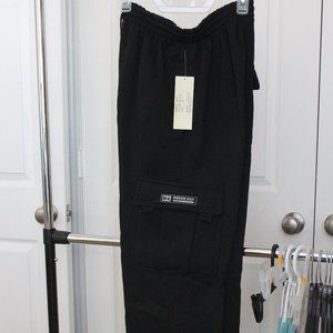 Men's Fleece Cargo Sweatpants * NEW w/Tag * Size Medium